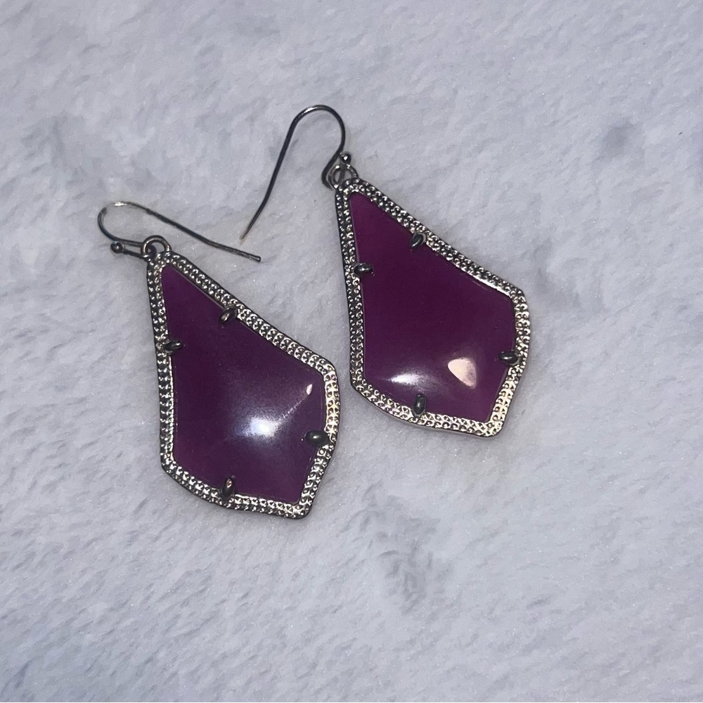 Kendra Scott purple/gold earrings!